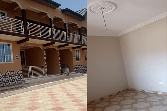 Newly Built Chamber and Hall Apartment For Rent at Amasaman