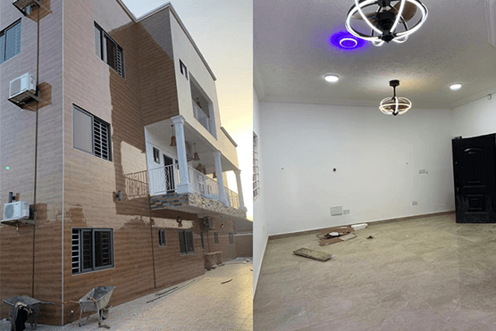 Newly Built Chamber and Hall Apartment For Rent at West Trasacco